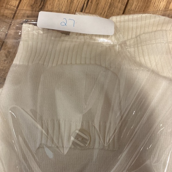 Preswick and Moore V Neck White Button Up Cardigan Classic Size Petite XL Preppy - Picture 9 of 9
